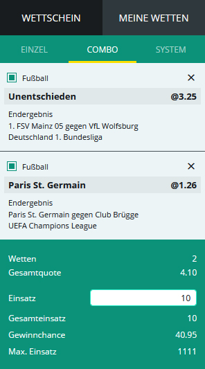 1Bet Wettschein