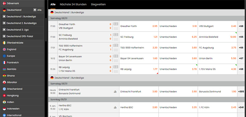 bundesliga wetten bei hot.bet