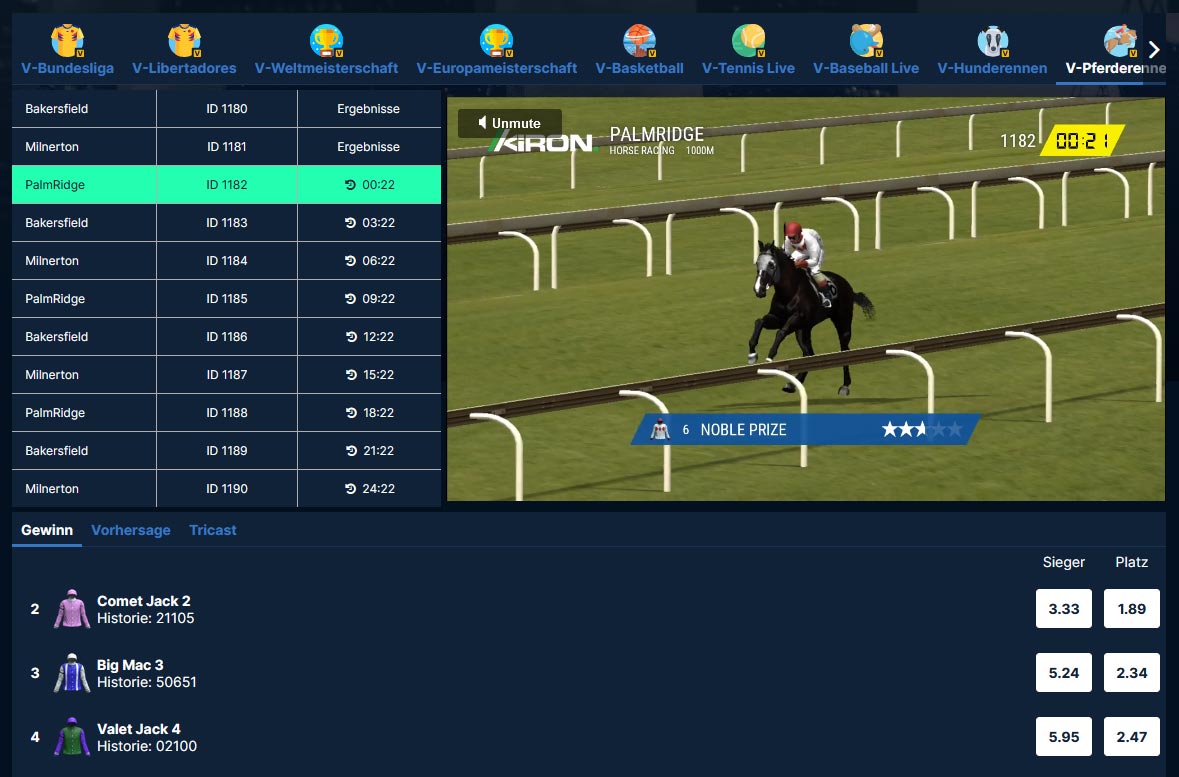 Playzilla Virtual Horse Racing
